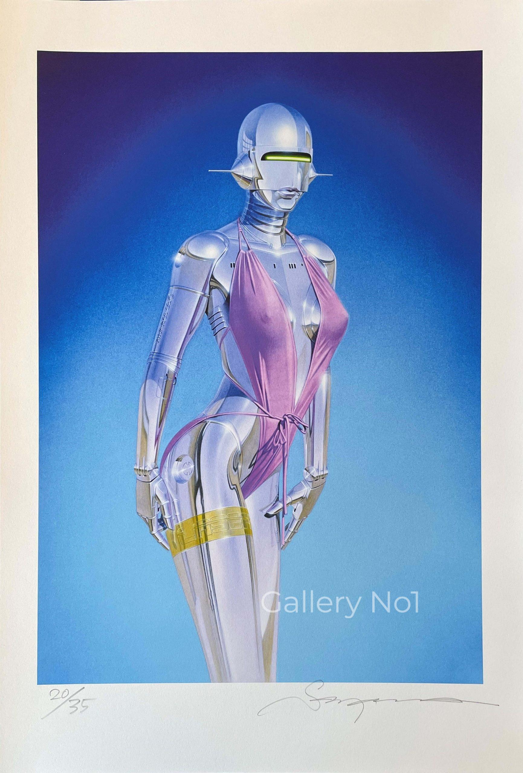 hajime-sorayama-sexy-robot-pink-swimsuit-print-gallery-no1- FIND HAJIME SORAYAMA SEXY ROBOT PINK SWIMSUIT PRINT FOR SALE