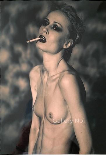 FIND PHOTOGRAPH OF NUDE GIRL SMOKING A CIGARETTE