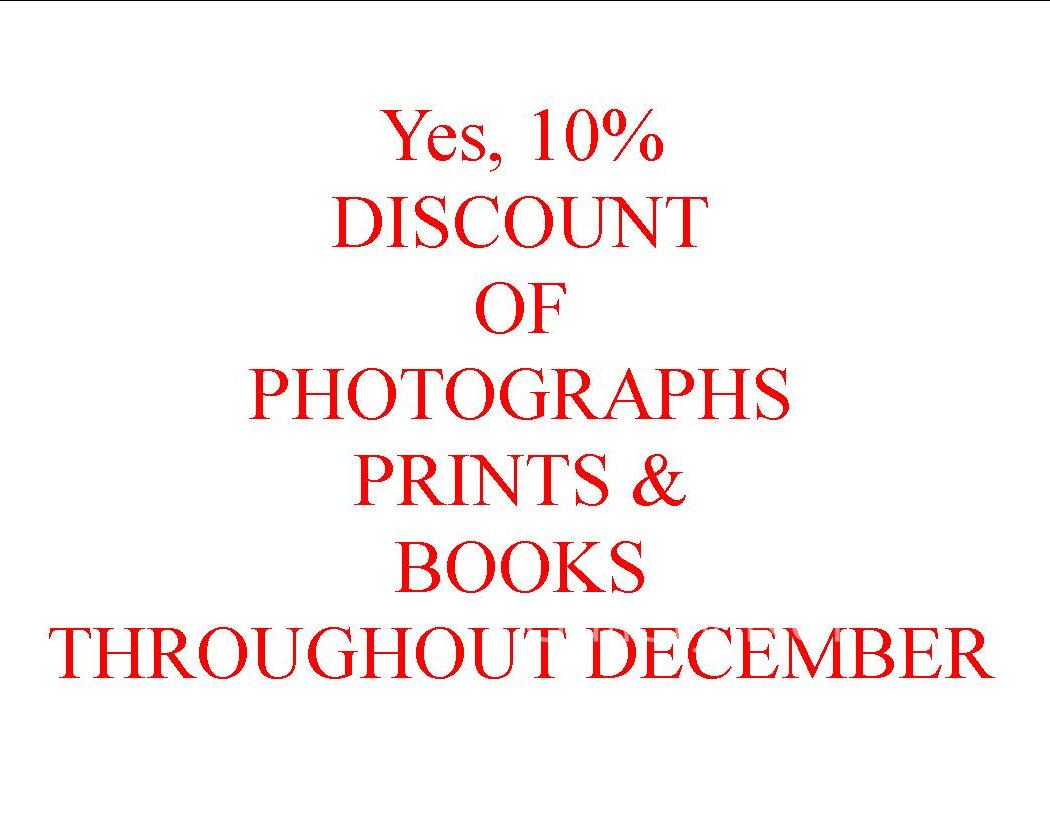 DECEMBER DISCOUNTS ON PHOTOGRAPHS PRINTS AND PHOTOBOOKS